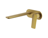 Abey Gareth Ashton Vela 165mm Wall Combination Mixer - Brushed Brass